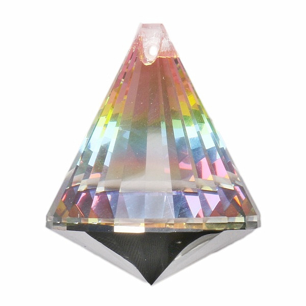 Kužel Feng Shui broušený křišťál duhový Multicolor - 53 mm
