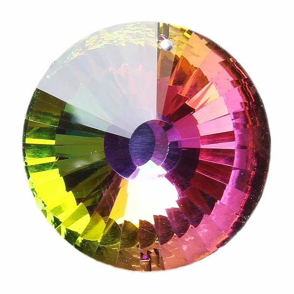 Levně Slunce Feng Shui broušený křišťál duhový Multicolor - 45 mm