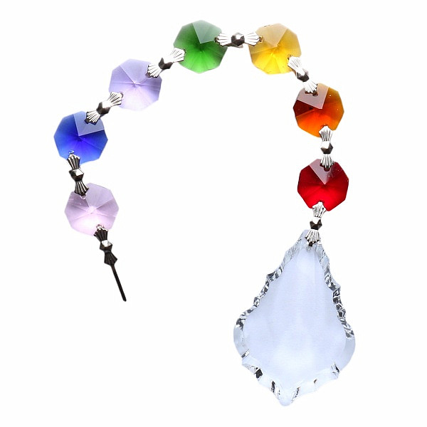 Harmonie Feng Shui závěs do okna z barevných křišťálů - cca 20 cm