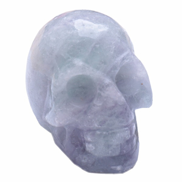 Levně Ručně vyřezávaná lebka z fluoritu multicolor - cca 3,6 x 3 x 4,5 cm