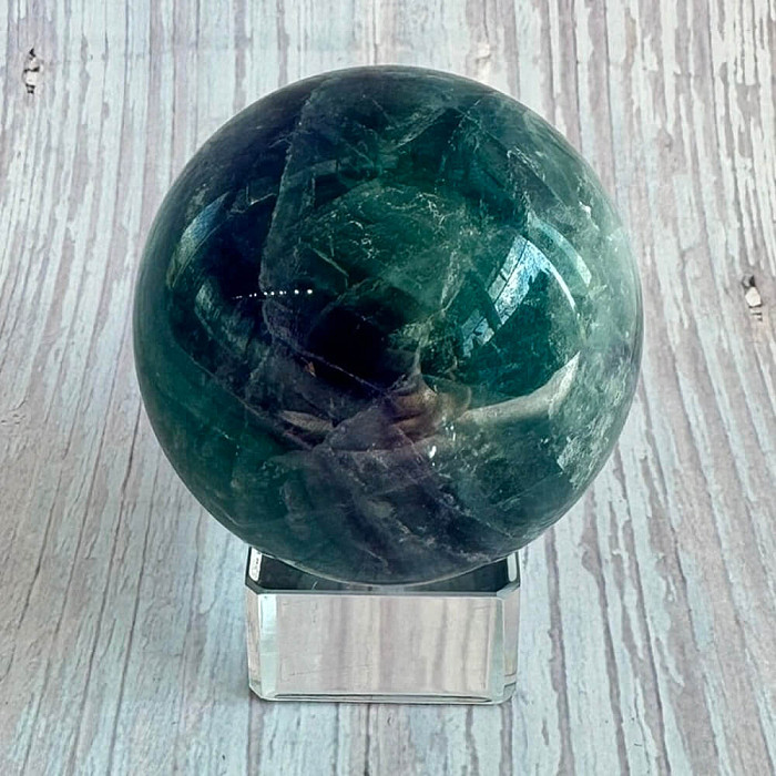 Fluorit duhový koule 11 - ø 5,1 cm, 229 g