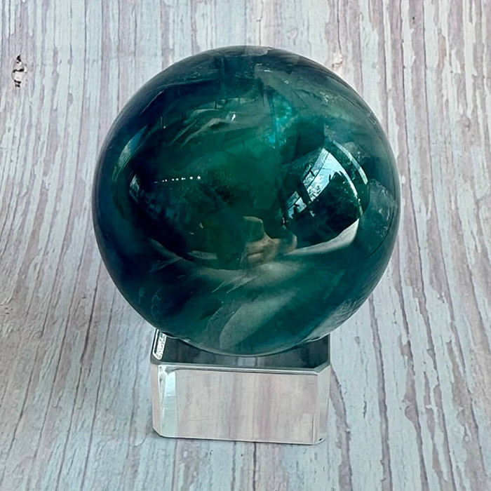 Fluorit duhový koule 13 - ø 4,7 cm, 184 g