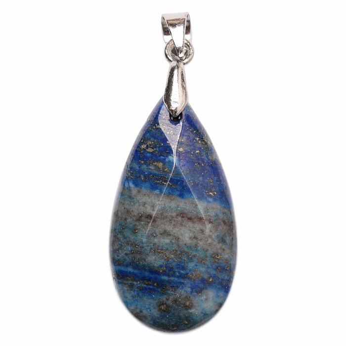 Levně Lapis Lazuli přívěsek Kapka broušená - cca 3,3 cm