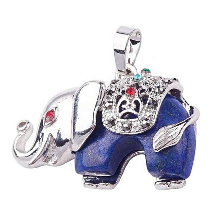 Levně Lapis Lazuli přívěsek Slon - cca 3,1 x 3,7 cm