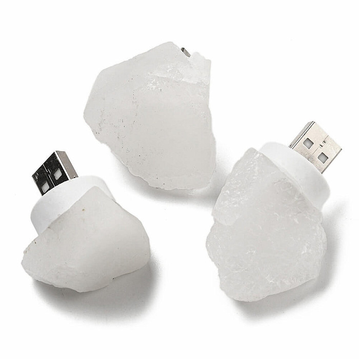 Křišťálová USB lampička - cca 3 - 4,5 x 2,5 - 4 cm