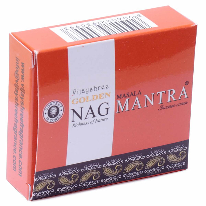 Levně Vonné kužely Golden Nag Mantra - 10 ks