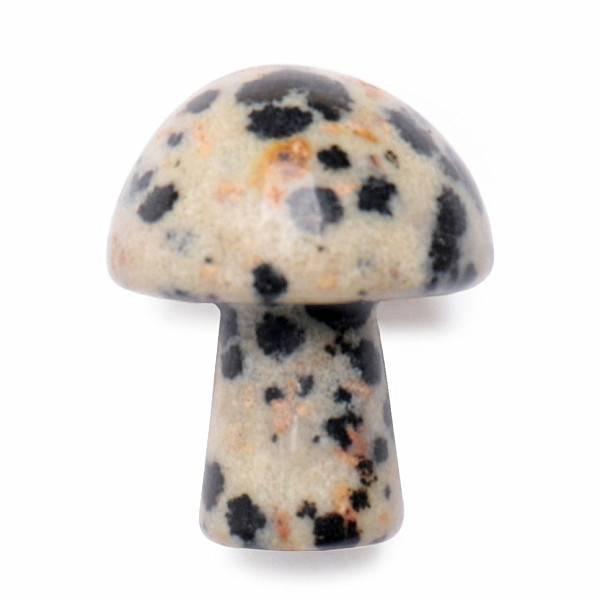 Levně Gua sha na tvář z jaspisu dalmatin Mushroom - cca 2 cm