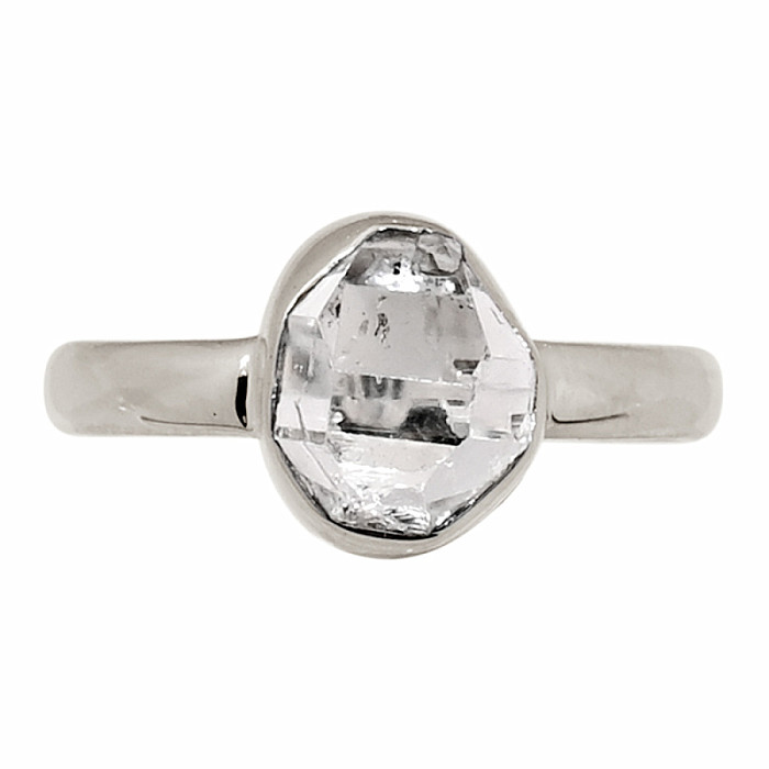 Herkimer diamant prsten stříbro Ag 925 R77 - 54 mm (US 7), 2,6 g