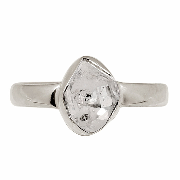 Herkimer diamant prsten stříbro Ag 925 R81 - 52 mm (US 6), 2,4 g