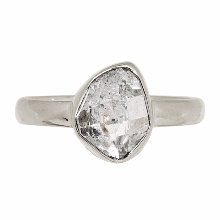 Herkimer diamant prsten stříbro Ag 925 R85 - 54 mm (US 7), 2,7 g