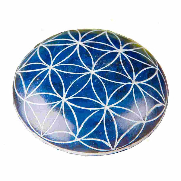 Květina života masážní hmatka modrá - průměr cca 4,5 cm