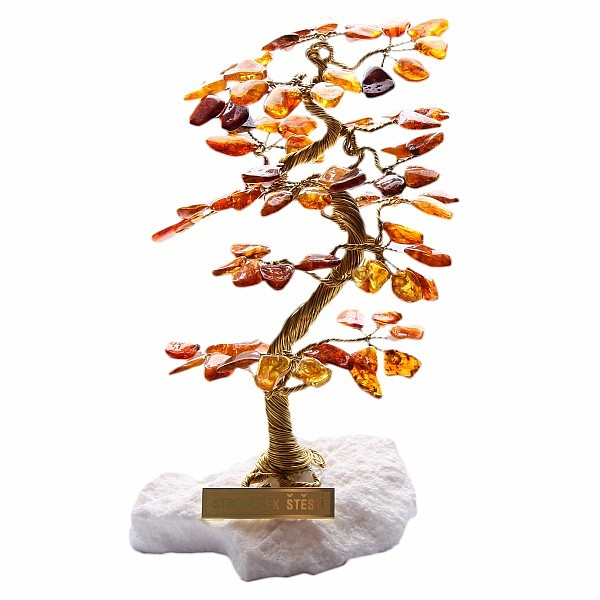 Levně Stromeček štěstí jantar B1 - cca 15 cm