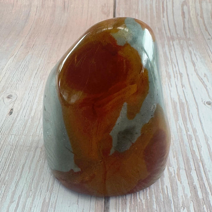 Jaspis polychromní leštěný freeform Madagaskar TP5 č. 10 - cca 6,3 x 7,3 cm, 343 g