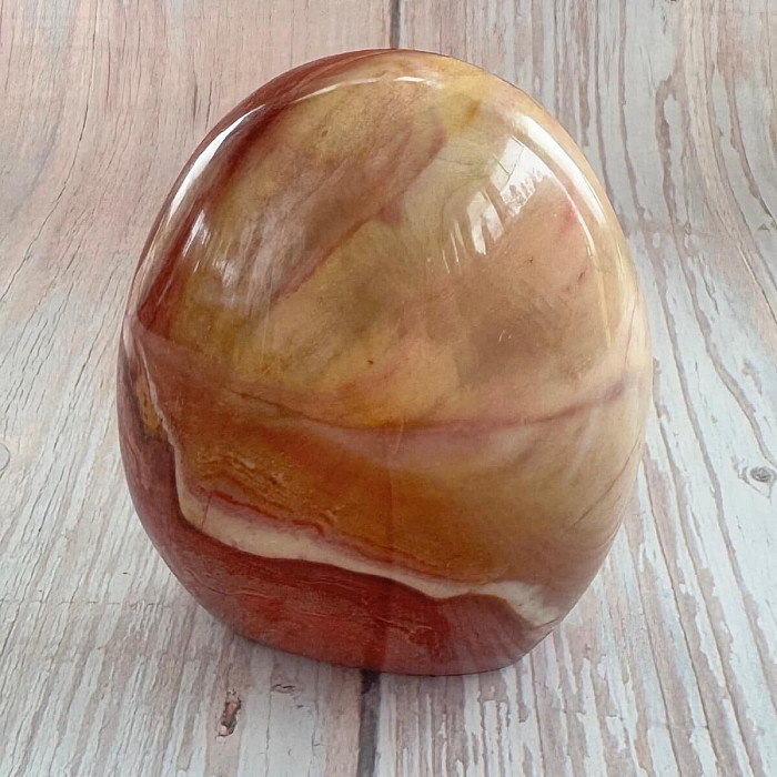 Jaspis polychromní leštěný freeform Madagaskar TP5 č. 9 - cca 6,6 x 8,1 cm, 330 g
