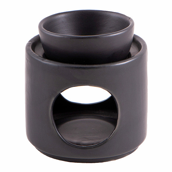 Aroma lampa keramická černá - výška 10,5 cm