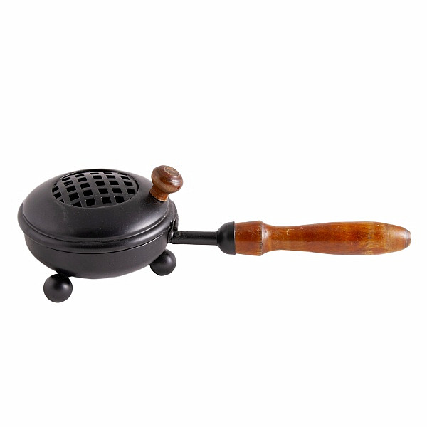 Levně Kadidelnice železná s rukojetí Black Iron velikost L - ø cca 11,5 cm