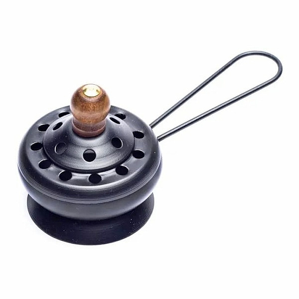 Kadidelnice kovová černá s rukojetí 7,5 cm - cca 7,5 cm