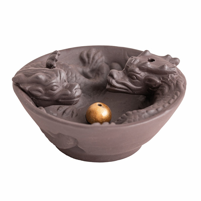 Miska - stojánek pro vonné tyčinky a kužílky Draci - cca 9,5 x 4,5 cm