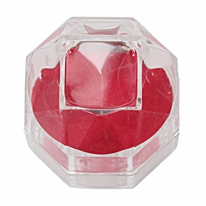 Průhledná plastová krabička na prsten - 3,8 x 3,8 x 3,8 cm