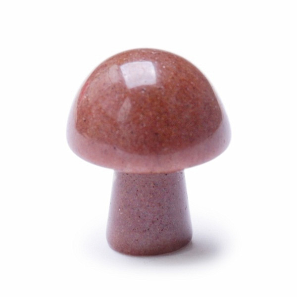 Levně Gua sha na tvář z jahodového křišťálu Mushroom - cca 2 cm