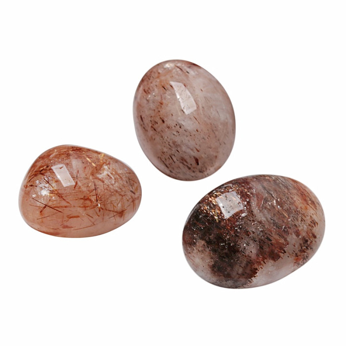 Levně Hematoid (hematit v křišťálu) tromlovaný - L - cca 2,5 - 3 cm