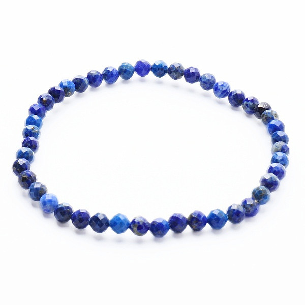 Levně Lapis lazuli náramek extra AA kvalita broušené korálky - obvod cca 16 až 22 cm