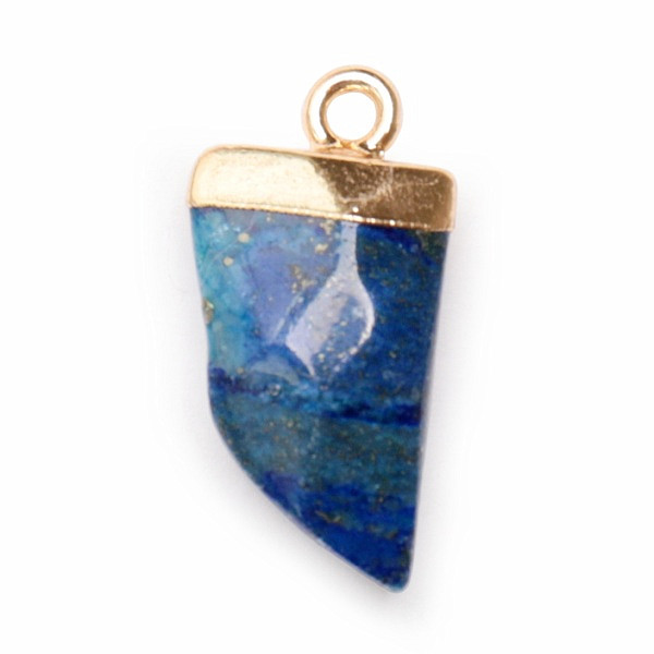 Levně Lapis Lazuli fasetový přívěsek Žraločí zub - cca 2 cm