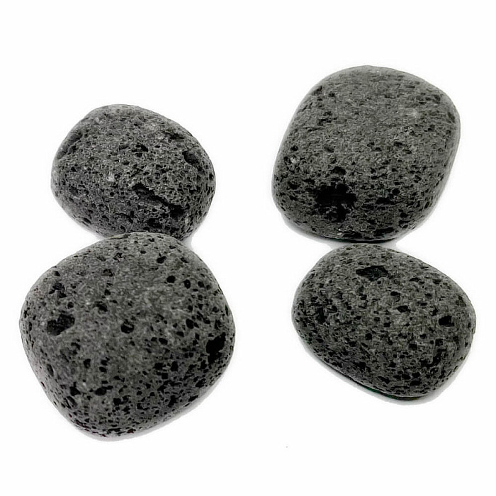 Levně Lávový kámen tromlované kousky - L - cca 2,5 - 3 cm