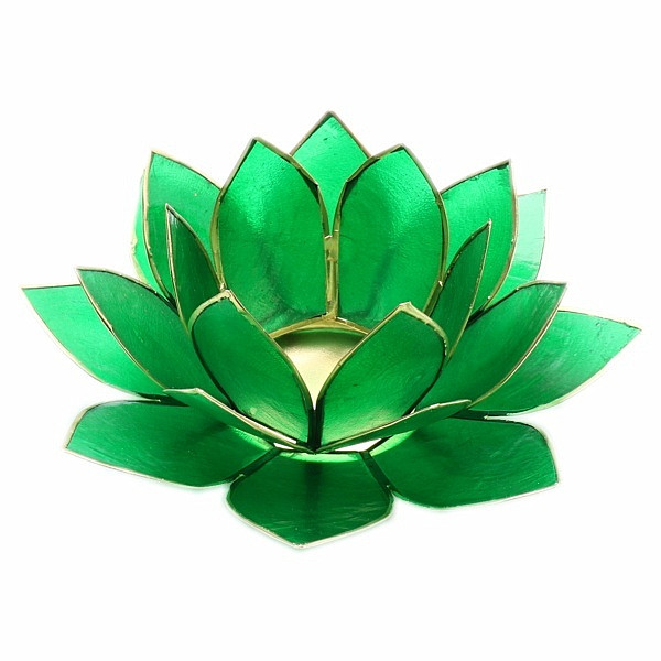 Svícen lotos pro srdeční čakru - cca 13,5 cm