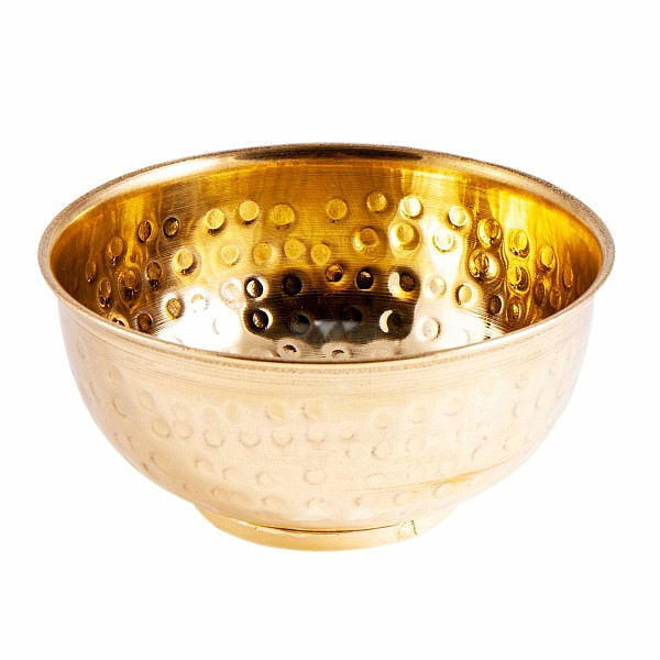 Miska mosazná zdobená důlky - Ø 11 cm