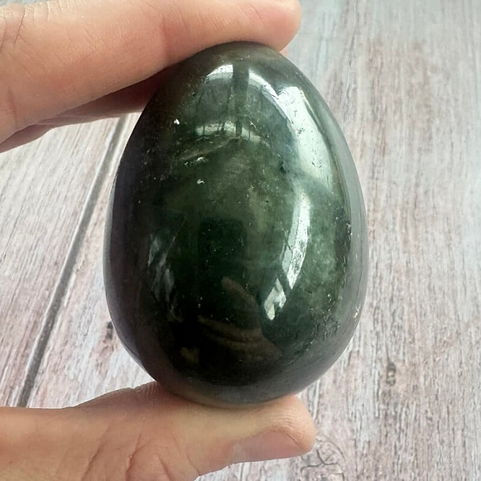 Labradorit vajíčko bytová dekorace 10 - cca 4,3 x 6,2 cm, 187 g