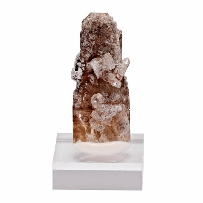 Topaz žlutohnědý krystal na stojánku USA - cca 2,2 - 2,9 cm