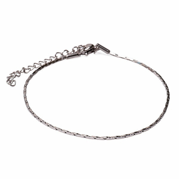 Levně Módní náramek Coreana styl z nerezové oceli 24,5 cm - obvod cca 20 až 24,5 cm