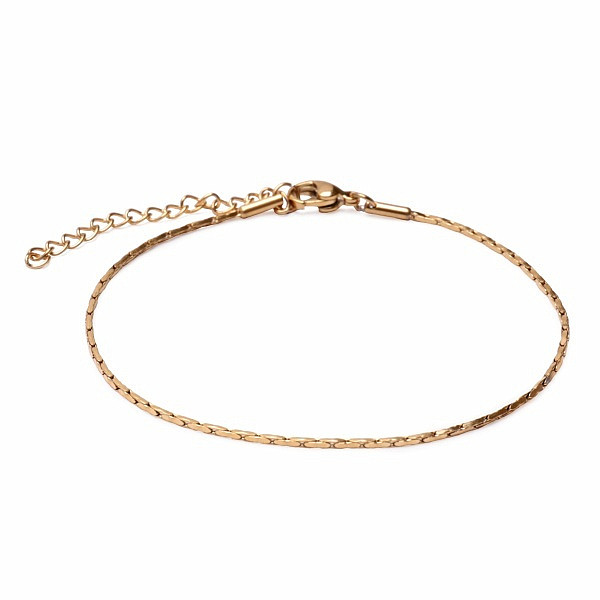 Levně Módní náramek Coreana styl z nerezové oceli 25 cm - obvod cca 20 až 25 cm
