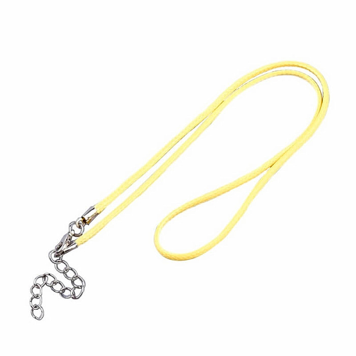 Voskovaná šňůrka barva žlutá 45 cm - 45 cm x 2 mm