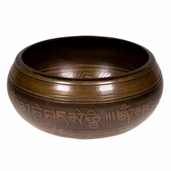 Levně Tibetská bronzová zpívající mísa Tárá 12 cm - 12 cm