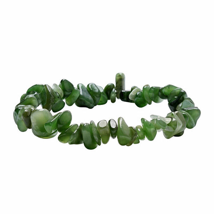 Nefrit  náramek sekaný AA kvalita - obvod cca 16 až 23 cm