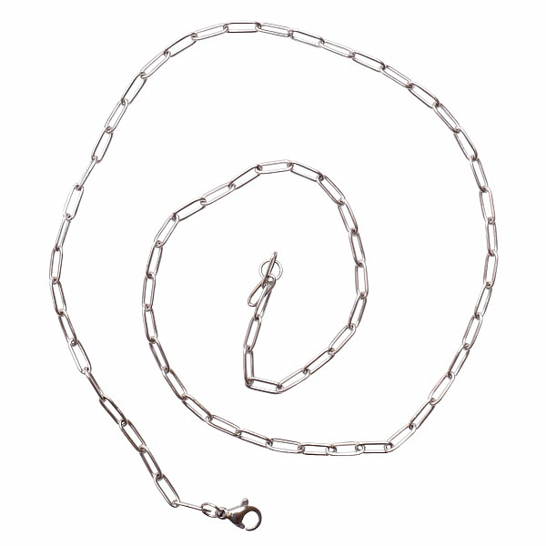 Náhrdelník Paper clip styl nerezová ocel v barvě oceli 50 cm - cca 50 cm