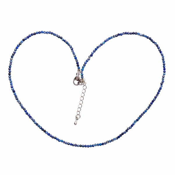 Levně Lapis lazuli broušený náhrdelník - délka cca 39 cm