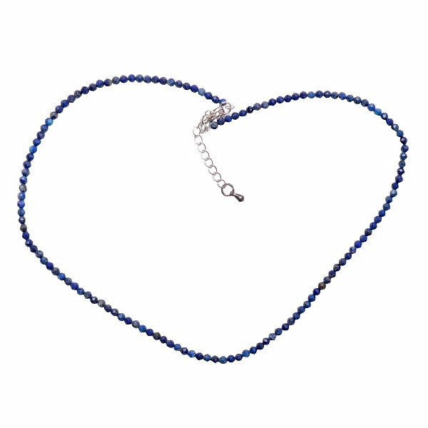 Levně Lapis lazuli broušený náhrdelník 3,3 mm - délka cca 40,5 cm