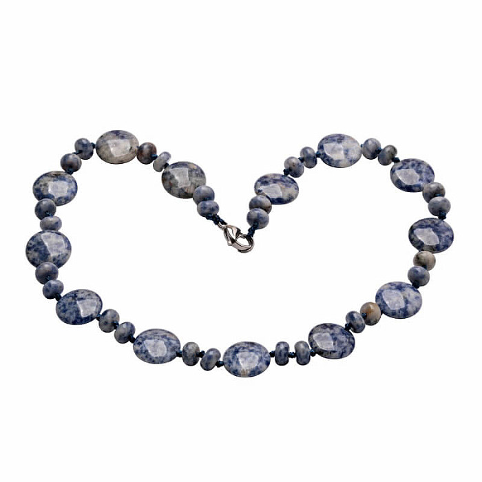 Křemen se sodalitem náhrdelník 45 cm - délka cca 45 cm