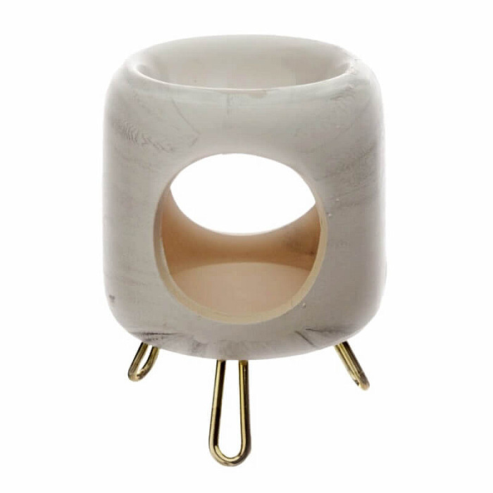 Aroma lampa keramická White cylinder - cca 8 x 11,5 cm