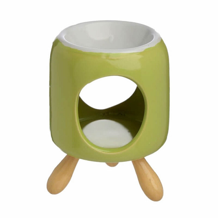 Aroma lampa keramická Green cylinder - cca 8,5 x 12 cm