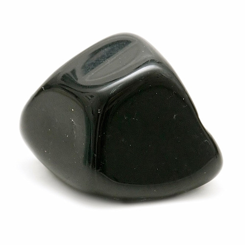 Levně Obsidián černý tromlovaný - XL - cca 3 - 4 cm