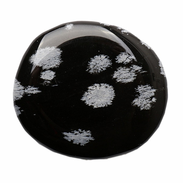 Levně Obsidián vločka placička - cca 3 - 4 cm