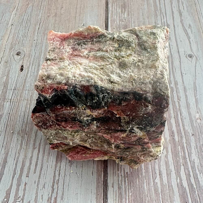 Opál růžový surový 5 - cca 7,5 x 7 cm, 261 g