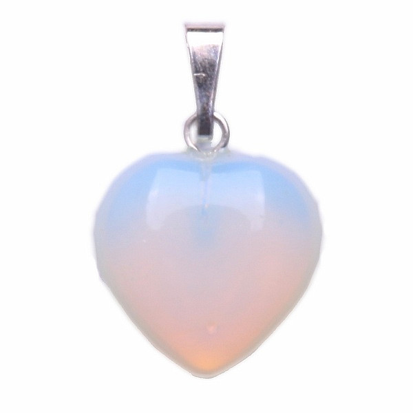 Opalit přívěsek ve tvaru srdíčka - cca 1,5 cm