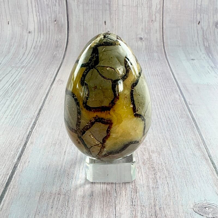 Septárie vajíčko bytová dekorace 19 - cca 5,6 x 8,2 cm, 350,2 g