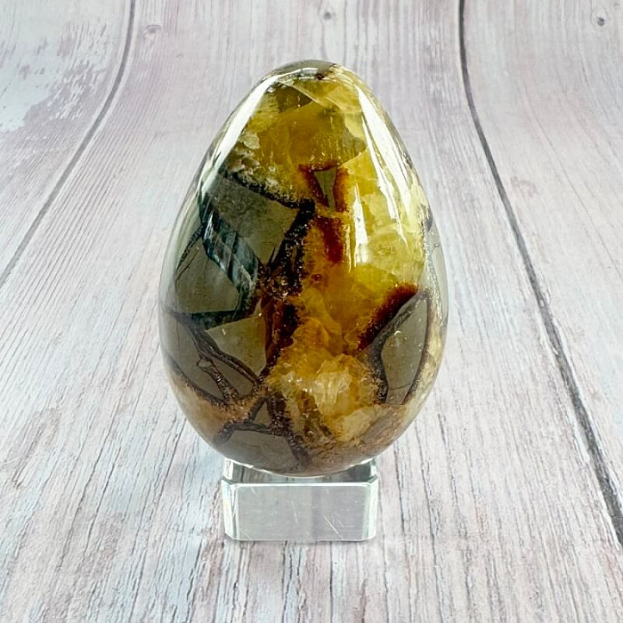 Septárie vajíčko bytová dekorace 22 - cca 5,1 x 7,4 cm, 267,9 g