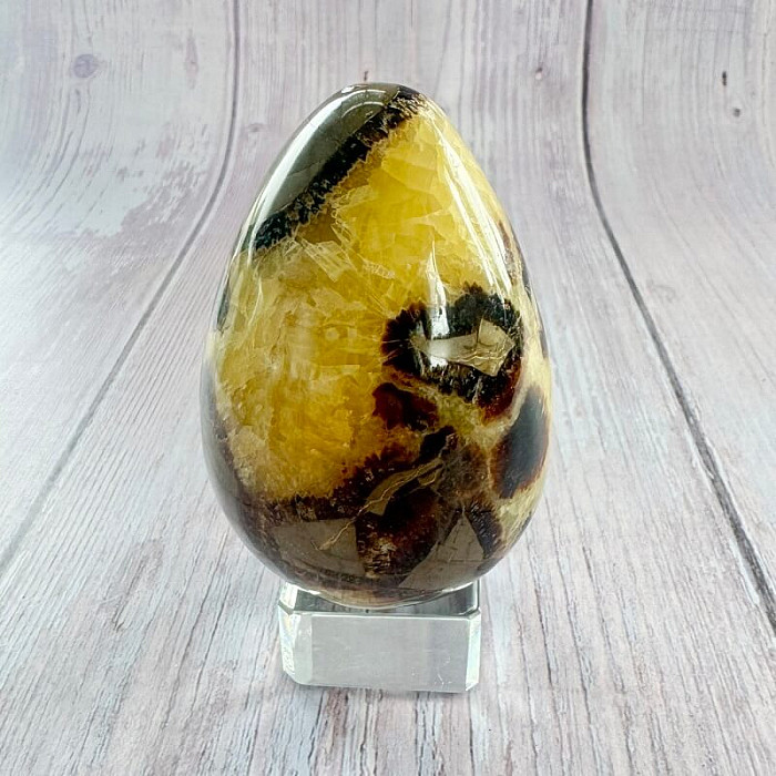 Septárie vajíčko bytová dekorace 23 - cca 5,5 x 8,2 cm, 350,1 g